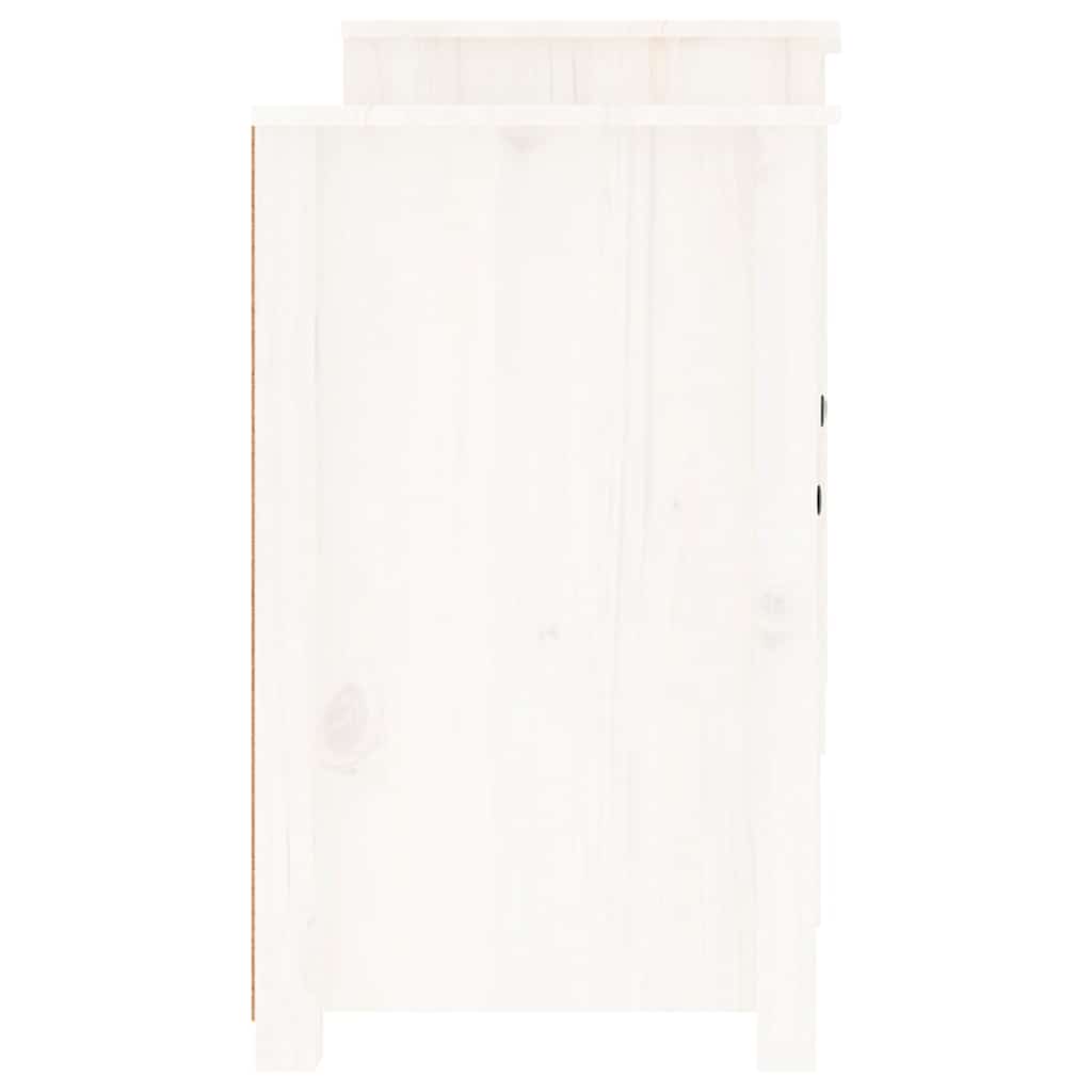 Sideboard 164x37x68 cm Solid Wood Pine White