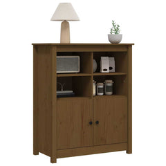 vidaXL Sideboard Honey Brown 83x41.5x100 cm Solid Wood Pine 4