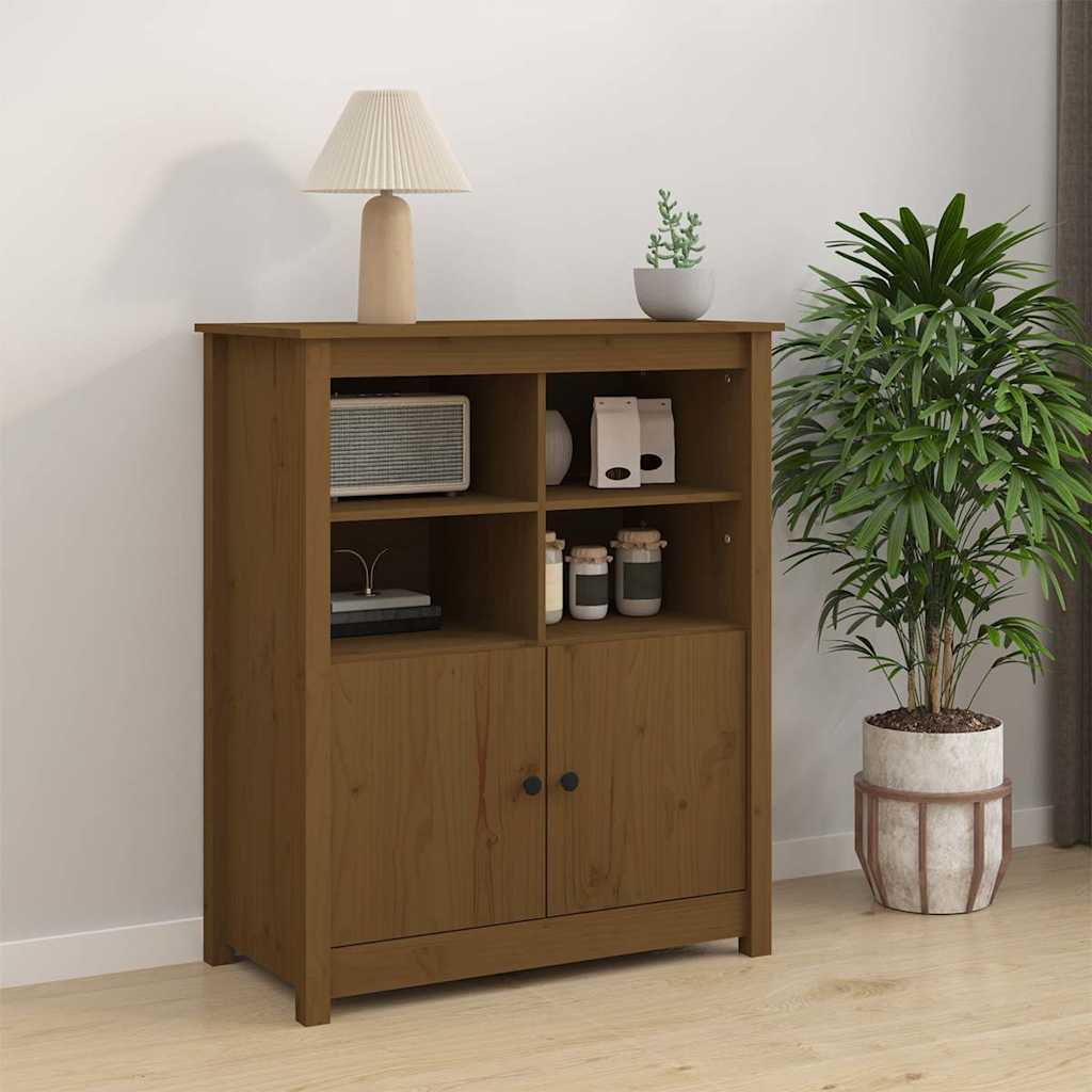 vidaXL Sideboard Honey Brown 83x41.5x100 cm Solid Wood Pine 1