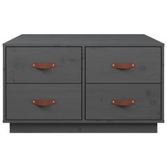 Coffee Table 80x80x45 cm Solid Wood Pine Grey