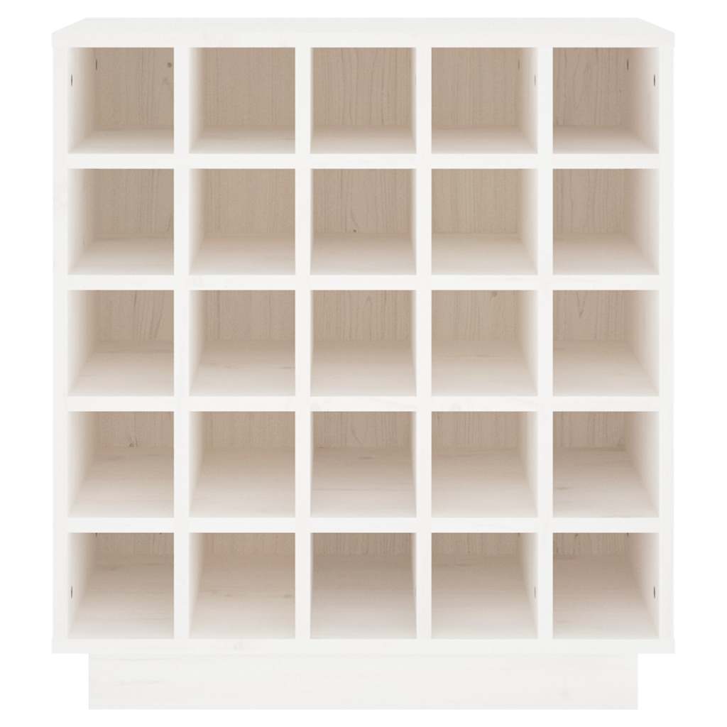 vidaXL Wine Cabinet White 55,5x34x61 cm Solid Wood Pine 4