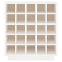 vidaXL Wine Cabinet White 55,5x34x61 cm Solid Wood Pine 4