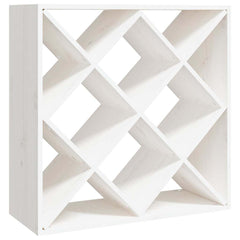 vidaXL Wine Cabinet White 62x25x62 cm Solid Wood Pine 2