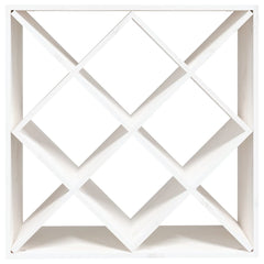 vidaXL Wine Cabinet White 62x25x62 cm Solid Wood Pine 4