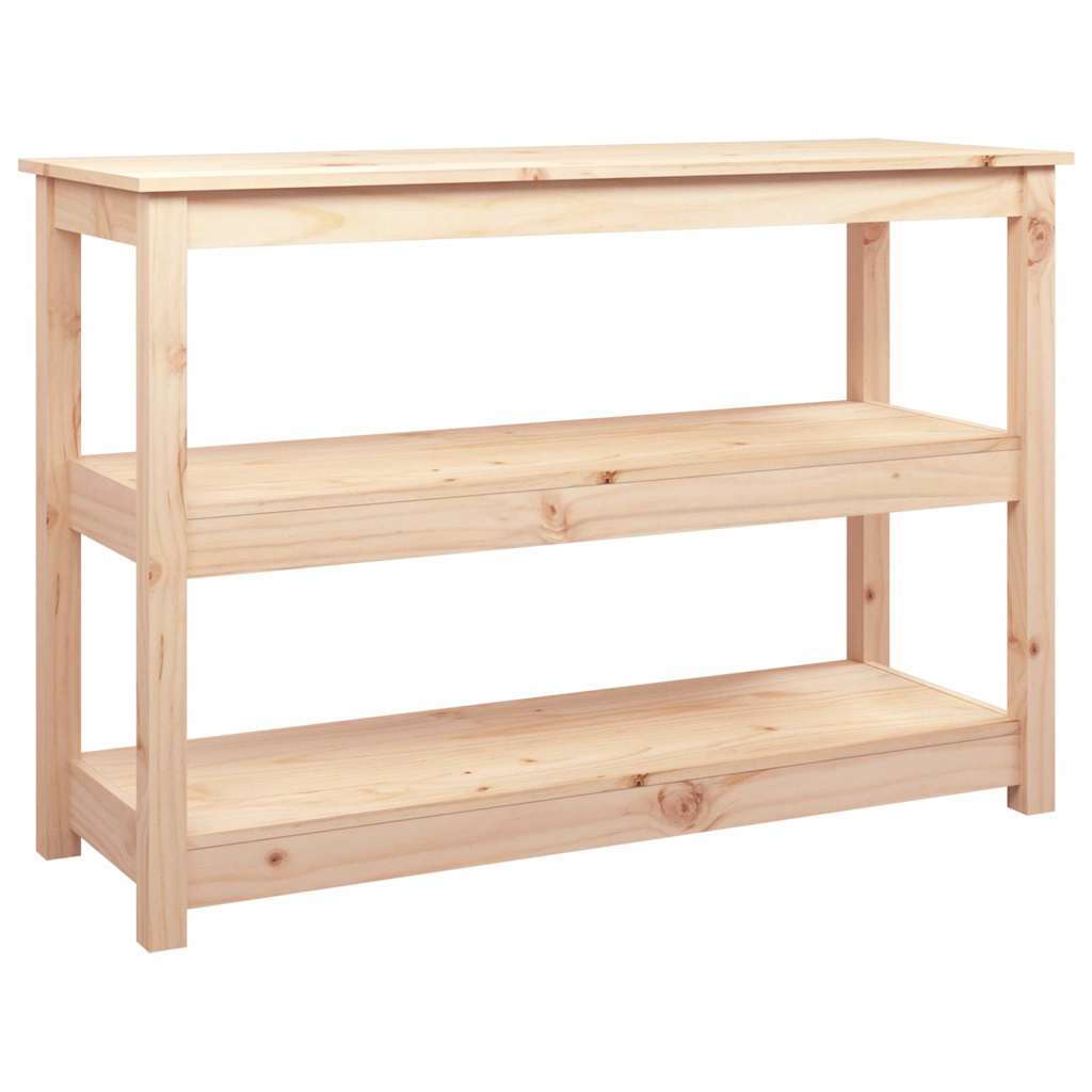 vidaXL Console Table 110x40x74 cm Solid Wood Pine 2