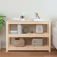 vidaXL Console Table 110x40x74 cm Solid Wood Pine 3