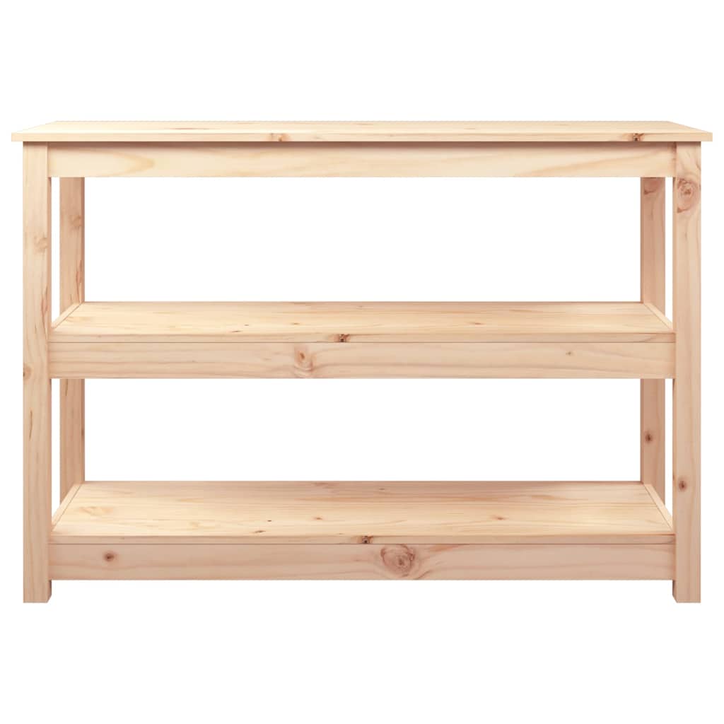 vidaXL Console Table 110x40x74 cm Solid Wood Pine 4