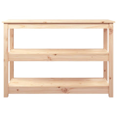 vidaXL Console Table 110x40x74 cm Solid Wood Pine 4