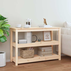 vidaXL Console Table 110x40x74 cm Solid Wood Pine 1