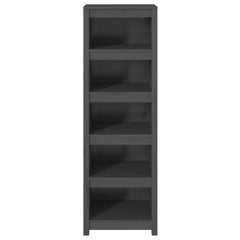 Book Cabinet 50x35x154 cm Solid Wood Pine Grey 154 cm
