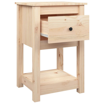 Bedside Cabinet 40x35x61.5 cm Solid Wood Pine