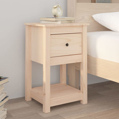 Bedside Cabinets 2 pcs 40x35x61.5 cm Solid Wood Pine