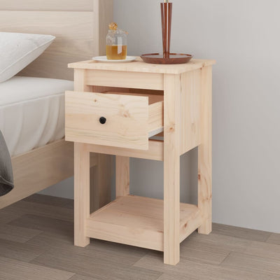 Bedside Cabinets 2 pcs 40x35x61.5 cm Solid Wood Pine