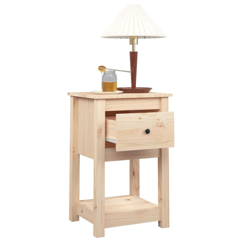 Bedside Cabinets 2 pcs 40x35x61.5 cm Solid Wood Pine