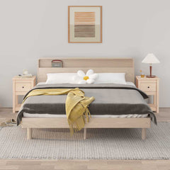 vidaXL Bedside Cabinet 40x35x61.5 cm Solid Wood Pine