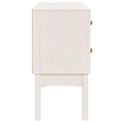 vidaXL Console Cabinet White 90x40x78 cm Solid Wood Pine 5