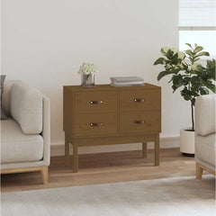 vidaXL Console Cabinet 90x40x78 cm Solid Wood Pine