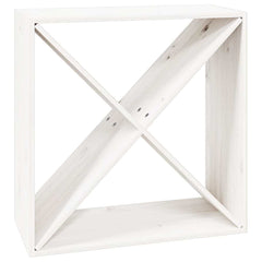 vidaXL Wine Cabinet White 62x25x62 cm Solid Wood Pine 2