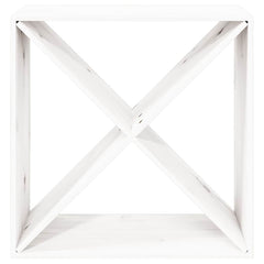 vidaXL Wine Cabinet White 62x25x62 cm Solid Wood Pine 4