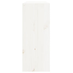 vidaXL Wine Cabinet White 62x25x62 cm Solid Wood Pine 5