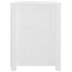 Side Cabinet Solid Wood Pine White 100 x 40 x 54 cm
