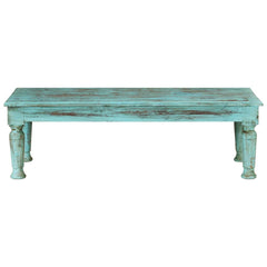 vidaXL Coffee Table 110x50x34 cm Solid Wood Reclaimed 2