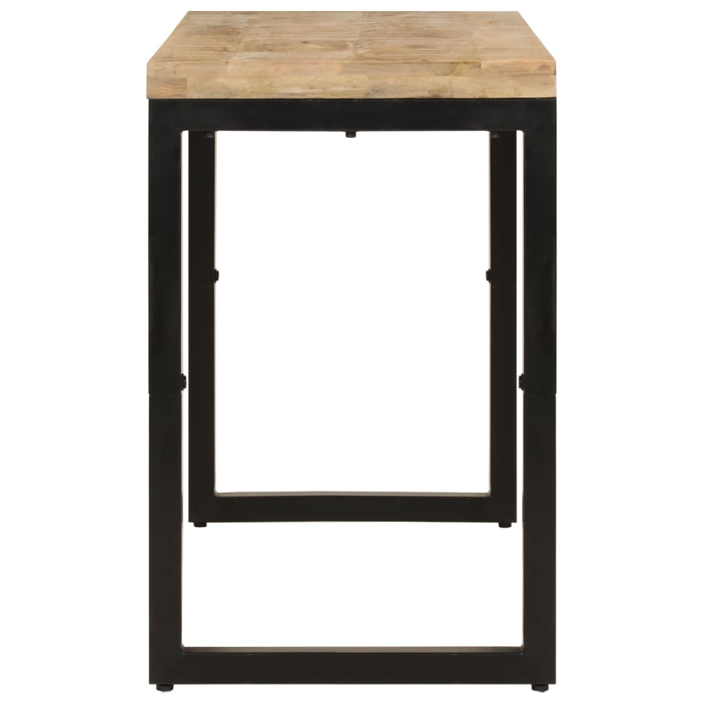 vidaXL Dining Table 110x50x76 cm Solid Wood Mango 4