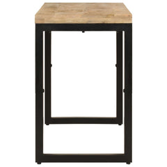vidaXL Dining Table 110x50x76 cm Solid Wood Mango 4