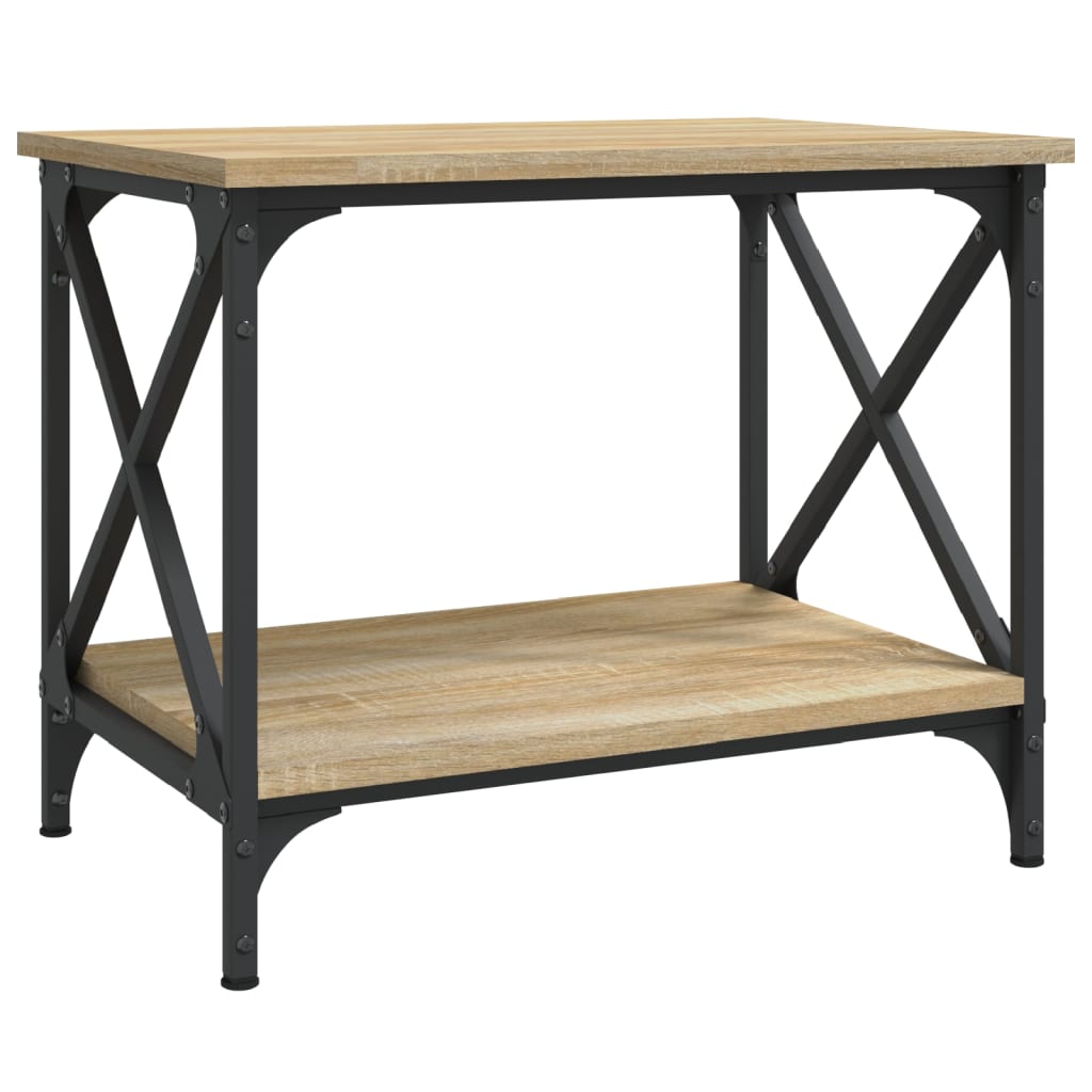 vidaXL Side Table Sonoma Oak 55x38x45 cm Engineered Wood 2