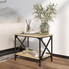 vidaXL Side Table Sonoma Oak 55x38x45 cm Engineered Wood 3