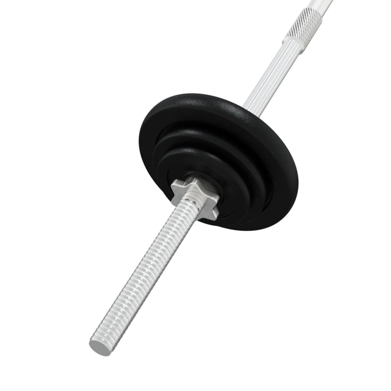 Barbell and Dumbbell with Plates 60 kg Cast Iron