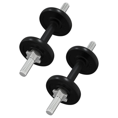 Barbell and Dumbbell with Plates 120 kg Cast Iron