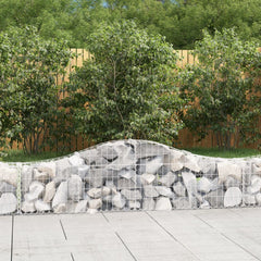 Arched Gabion Baskets Galvanised Iron