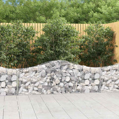 Arched Gabion Baskets Galvanised Iron