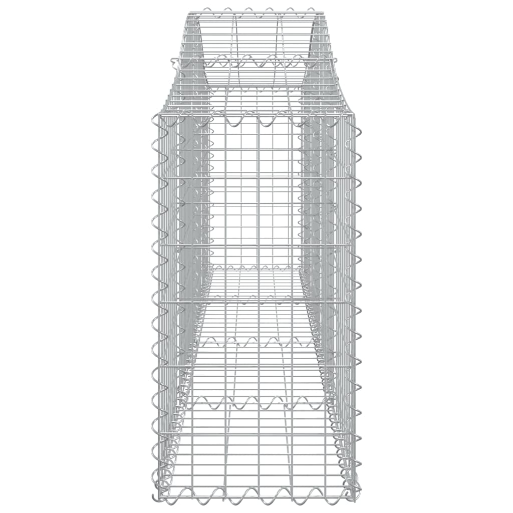 Arched Gabion Baskets Galvanised Iron 4 pcs 200 x 30 x 40/60 cm – 200 x 50 x 220/240 cm 200 x 30 x 60/80 cm