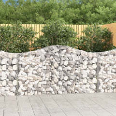 Arched Gabion Baskets Galvanised Iron