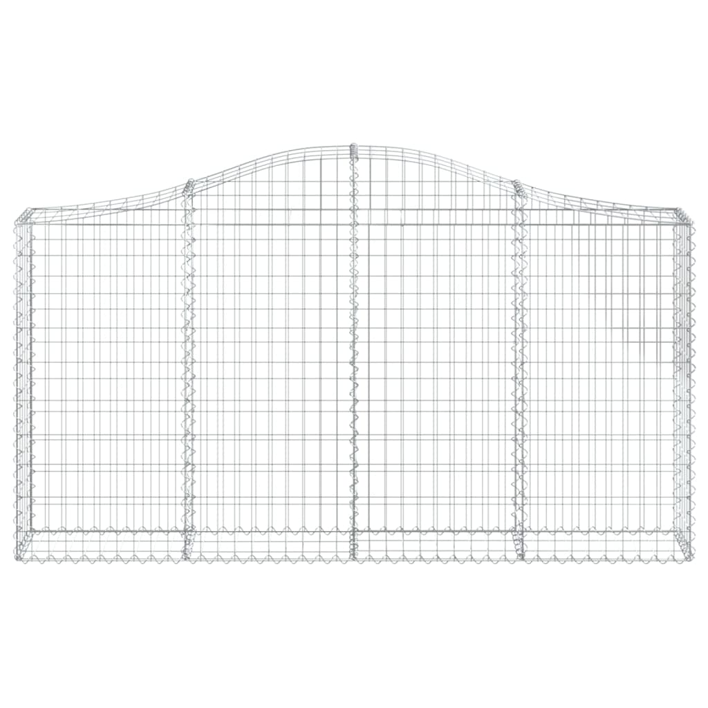 Arched Gabion Baskets Galvanised Iron 15 pcs 200 x 30 x 40/60 cm – 200 x 50 x 220/240 cm 200 x 30 x 100/120 cm
