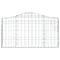 Arched Gabion Baskets Galvanised Iron 15 pcs 200 x 30 x 40/60 cm – 200 x 50 x 220/240 cm 200 x 30 x 100/120 cm