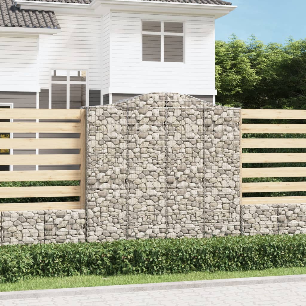 Arched Gabion Baskets Galvanised Iron