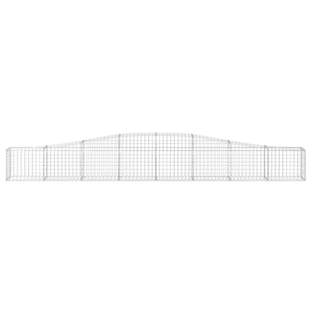 Arched Gabion Baskets Galvanised Iron 8 pcs 400 x 30 x 40/60 cm – 400 x 50 x 220/240 cm 400 x 30 x 40/60 cm