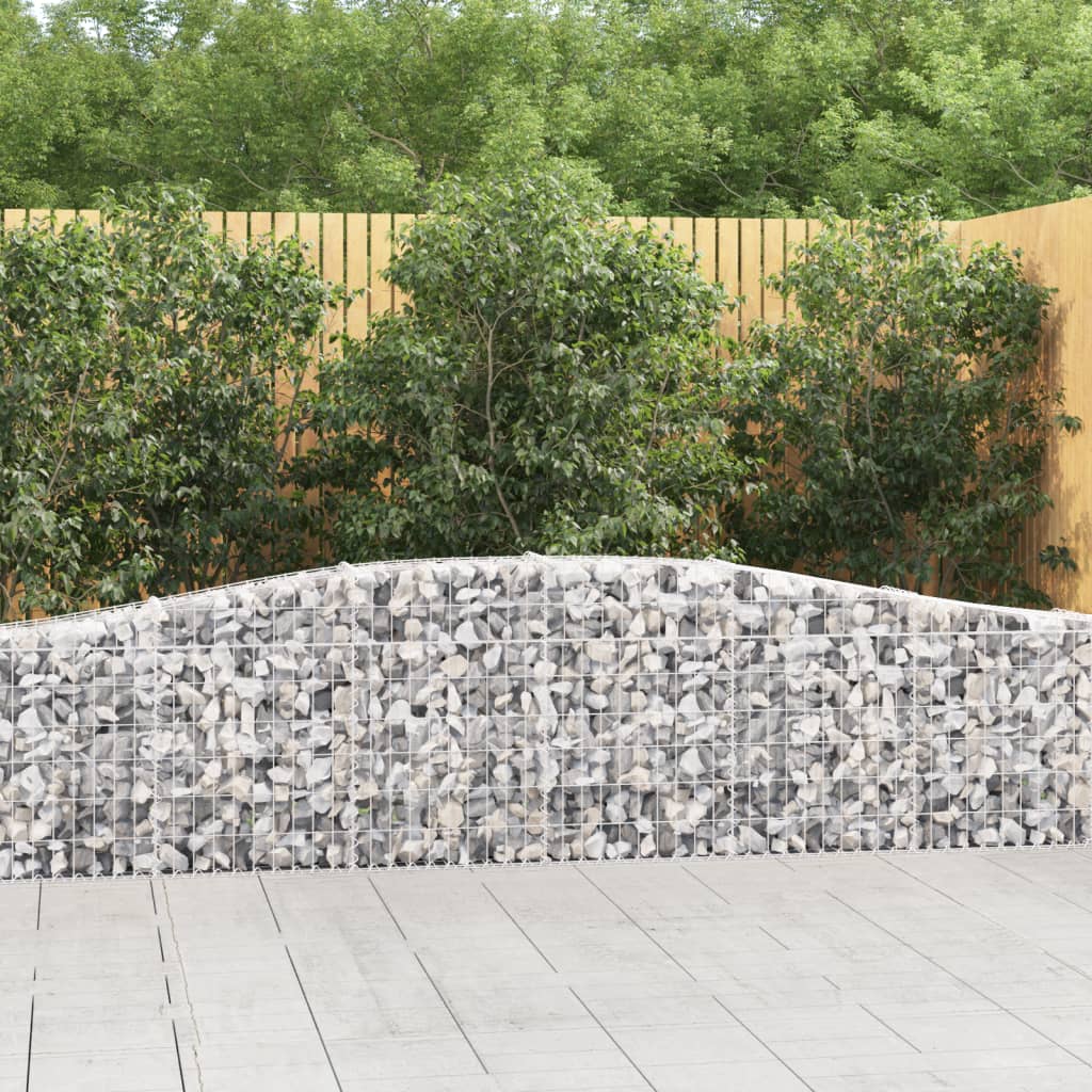 Arched Gabion Baskets Galvanised Iron