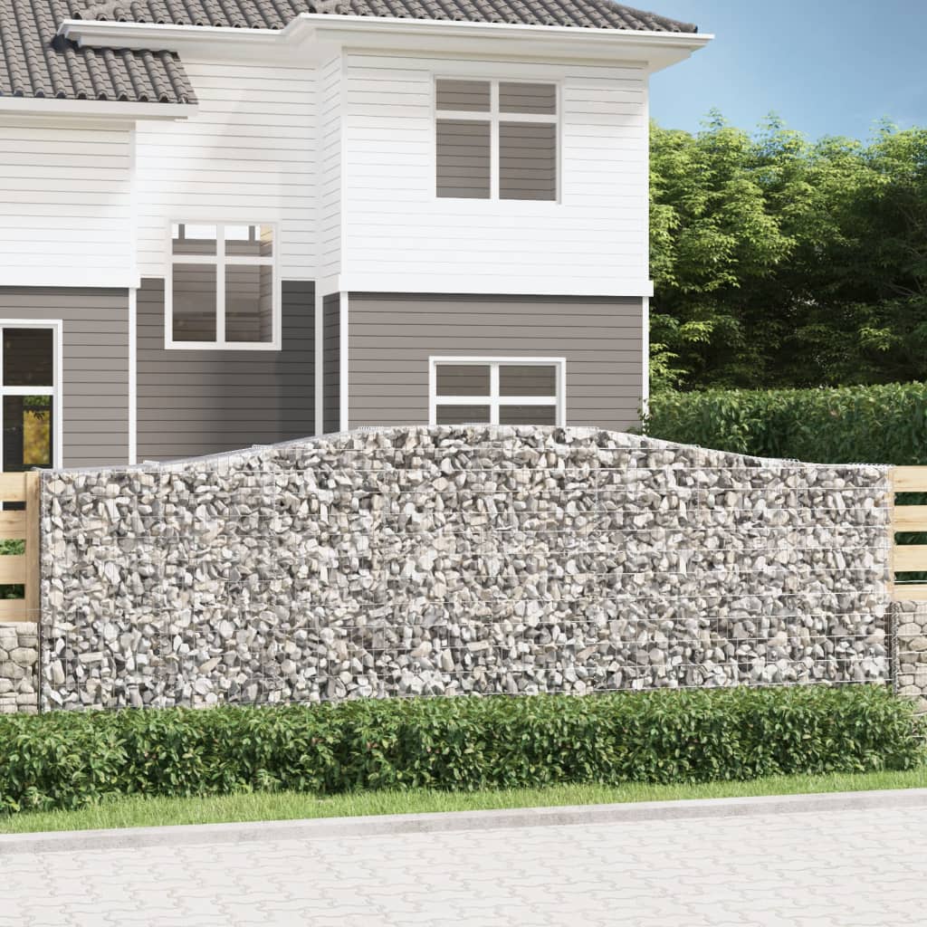Arched Gabion Baskets Galvanised Iron 10 pcs 400 x 30 x 40/60 cm – 400 x 50 x 220/240 cm 400 x 50 x 140/160 cm