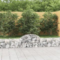 Arched Gabion Baskets Galvanised Iron