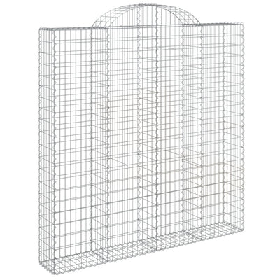 Arched Gabion Baskets 5 pcs 200x30x200/220 cm Galvanised Iron