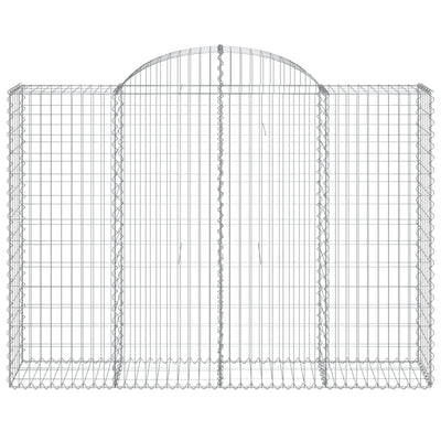 Arched Gabion Baskets 30 pcs 200x50x140/160 cm Galvanised Iron