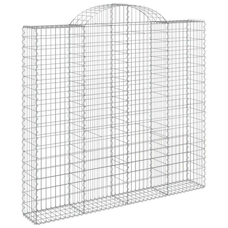 Arched Gabion Baskets 25 pcs 200x50x180/200 cm Galvanised Iron