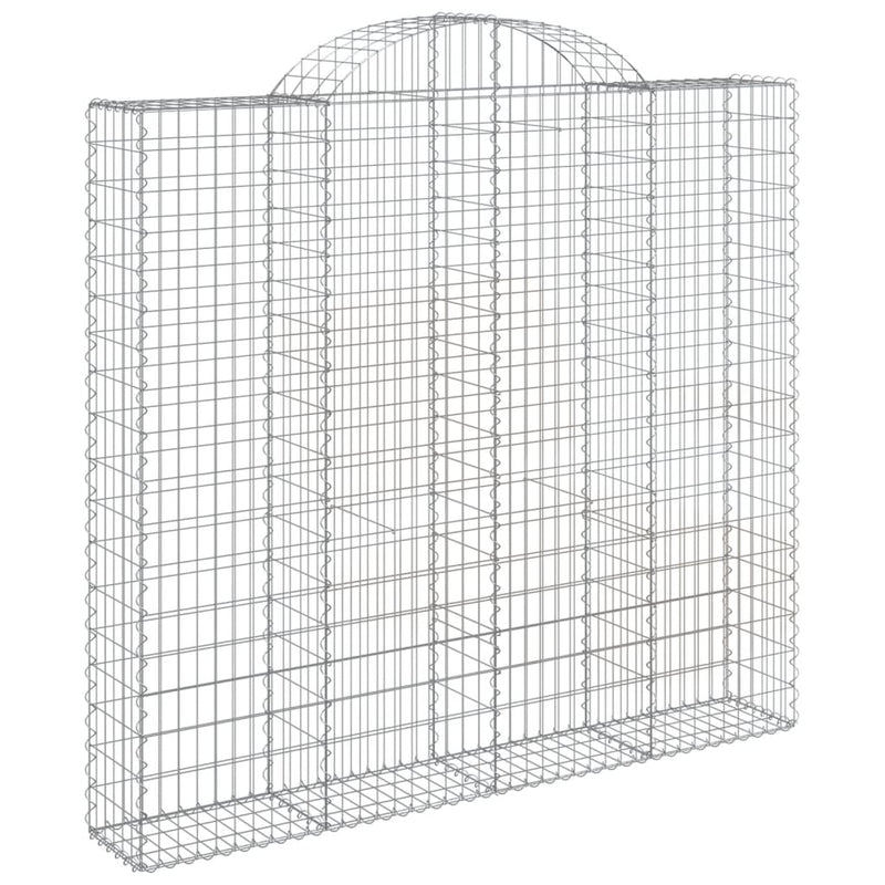 Arched Gabion Baskets 30 pcs 200x50x180/200 cm Galvanised Iron