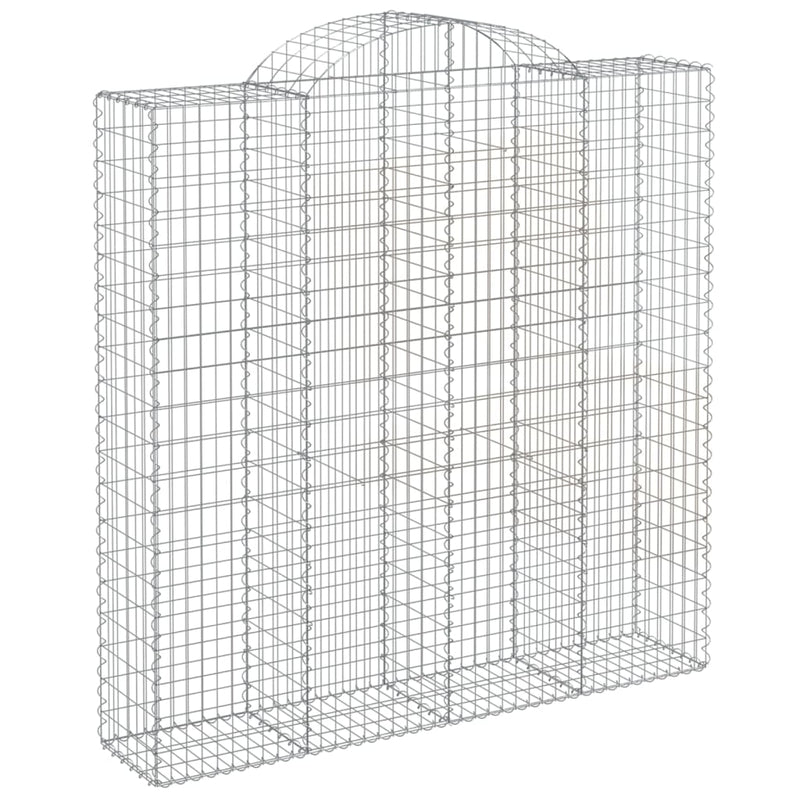 Arched Gabion Baskets 11 pcs 200x50x200/220 cm Galvanised Iron