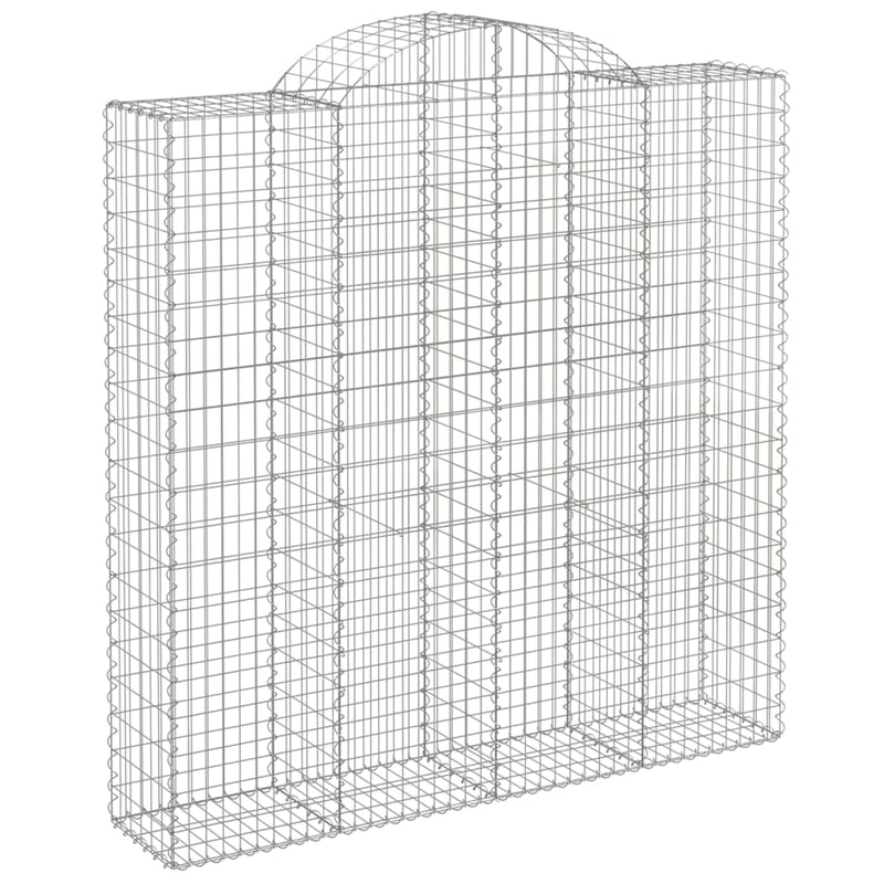 Arched Gabion Baskets 13 pcs 200x50x200/220 cm Galvanised Iron