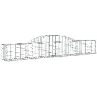 Arched Gabion Baskets 15 pcs 300x30x40/60 cm Galvanised Iron